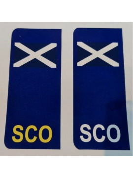 Scotland side badge number plate 110mm x 45mm 